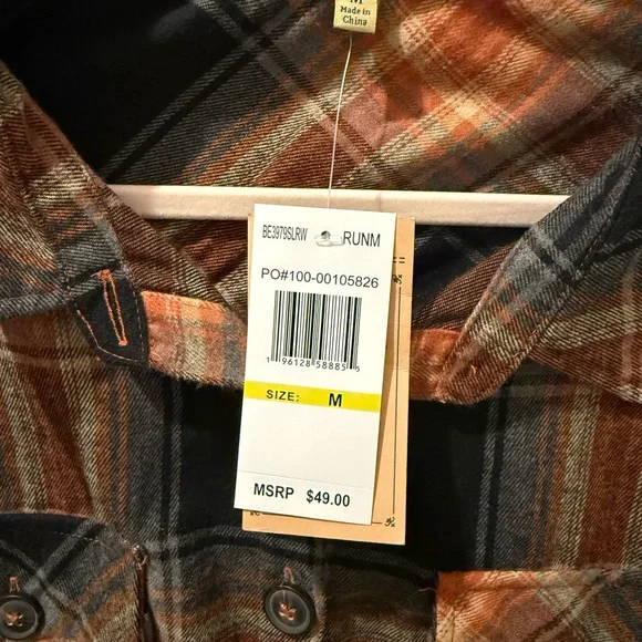 Democracy Plaid Button Down Flannel Shirt - Picture 4 of 6
